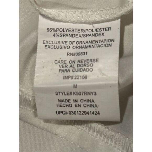 Kouture‎ White Dress, With Gold Buttons, NWT, Size M. - Picture 8 of 8